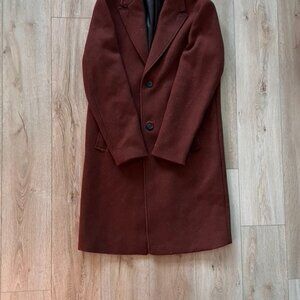 ORANGE ZARA OVERCOAT